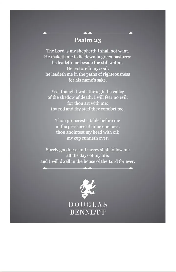 Golden Hour back cover: verse between diamond dividers on a charcoal-to-silver panel with an emblem.
